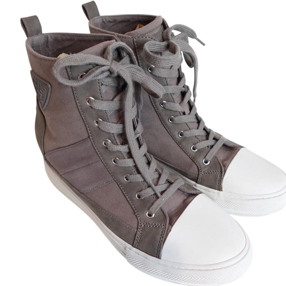 Guess Laylah Womens Hightop Sneakers size.11  Mocha Brown